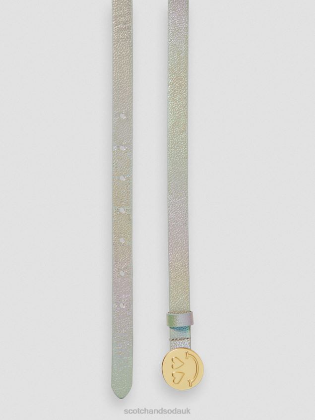 Scotch & Soda Kids Happy Face Belt LP48HB772 Accessories Metallic
