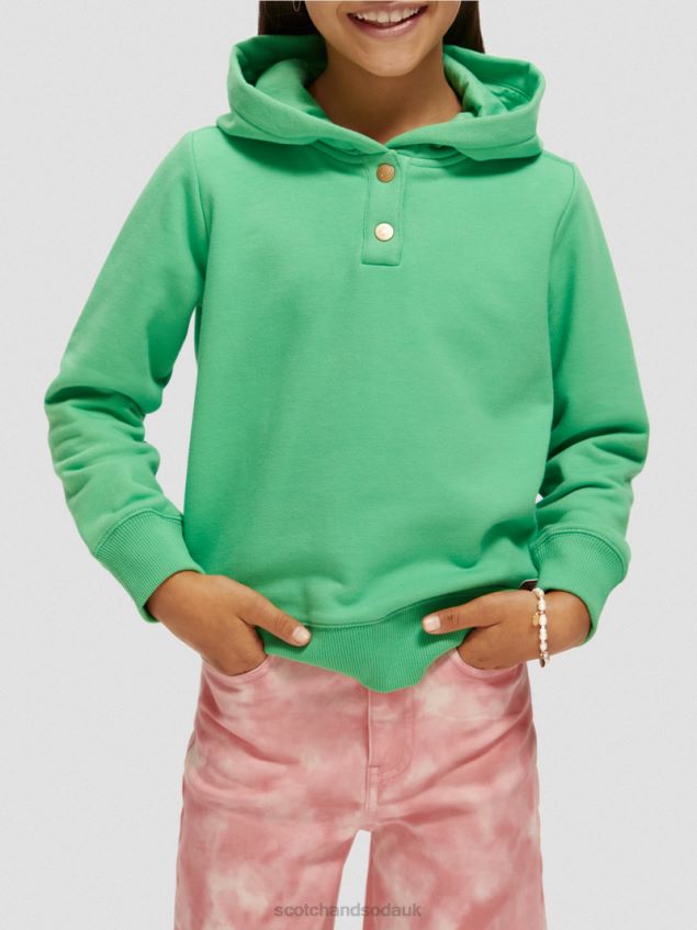 Scotch & Soda Kids Graphic Hoodie LP48HB752 Clothing Parakeet