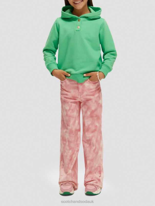 Scotch & Soda Kids Graphic Hoodie LP48HB752 Clothing Parakeet