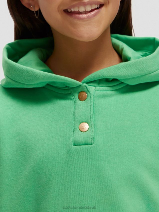 Scotch & Soda Kids Graphic Hoodie LP48HB752 Clothing Parakeet