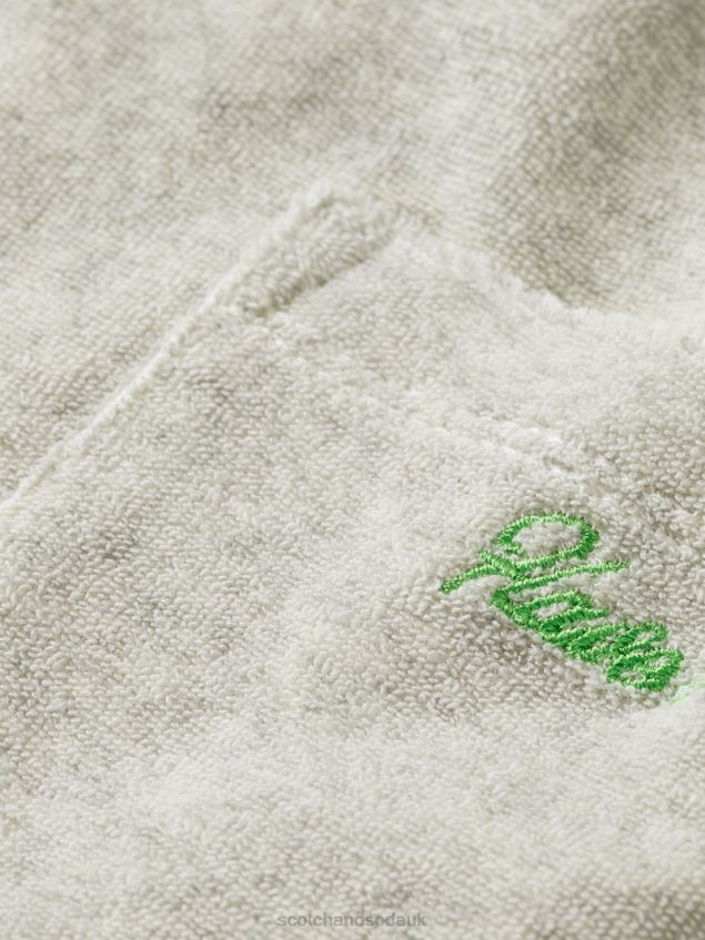 Scotch & Soda Kids High-Rise Wide Leg Cargo Sweatpants LP48HB756 Clothing Grey Melange