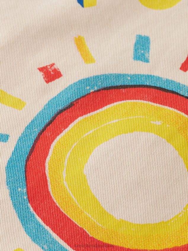 Scotch & Soda Kids Artwork Overshirt LP48HB790 Clothing Sand