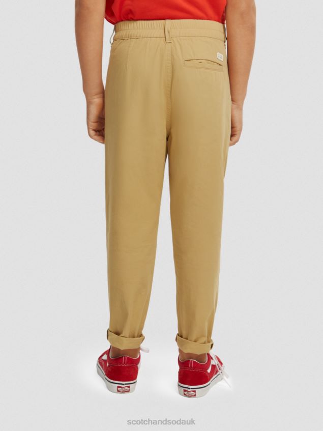 Scotch & Soda Kids Loose Tapered-Fit Chino LP48HB793 Clothing Sand