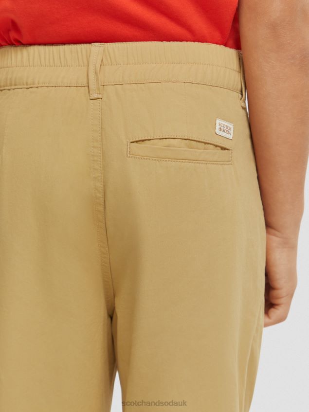 Scotch & Soda Kids Loose Tapered-Fit Chino LP48HB793 Clothing Sand