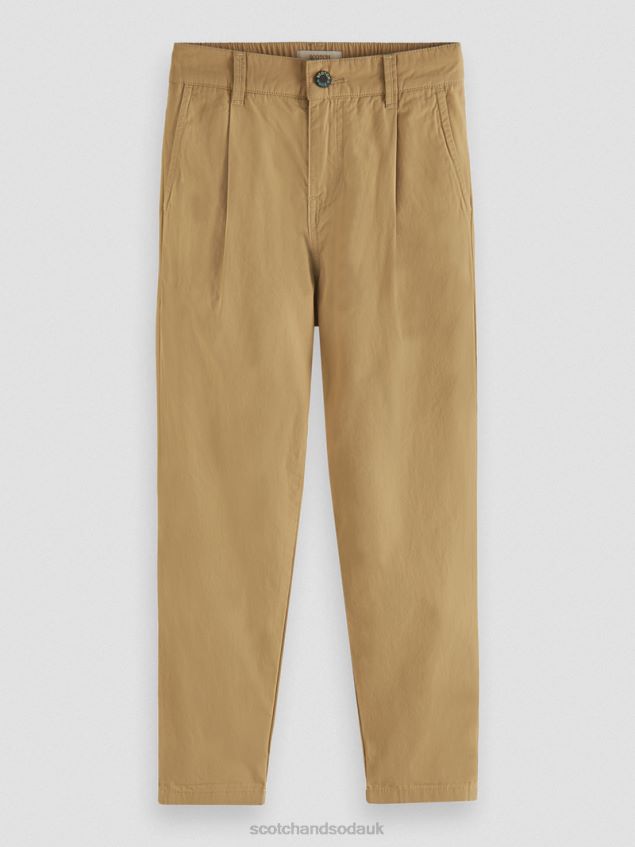 Scotch & Soda Kids Loose Tapered-Fit Chino LP48HB793 Clothing Sand