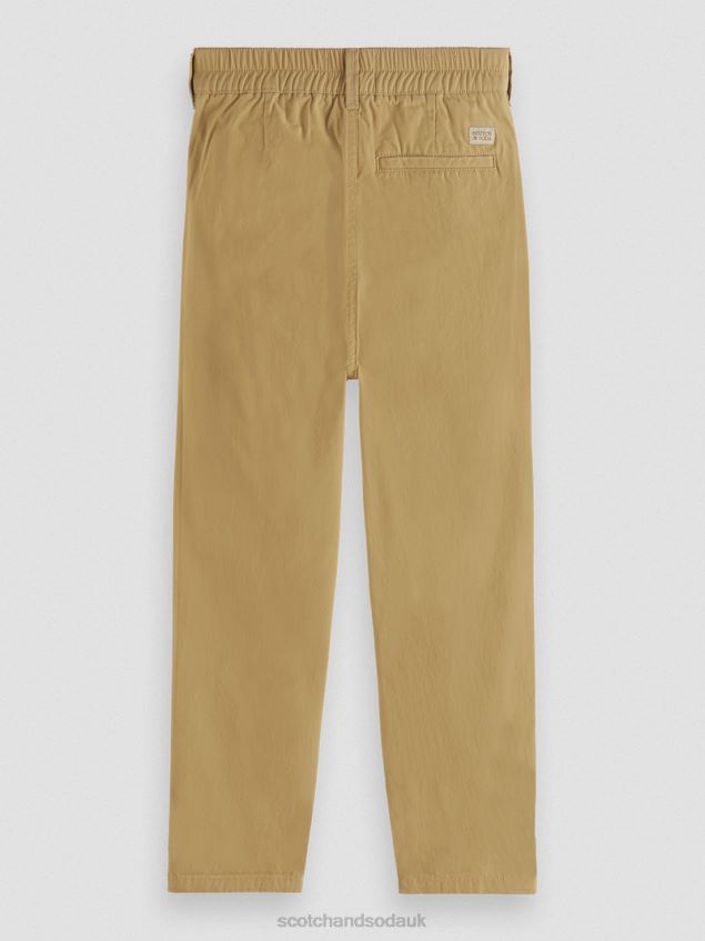 Scotch & Soda Kids Loose Tapered-Fit Chino LP48HB793 Clothing Sand
