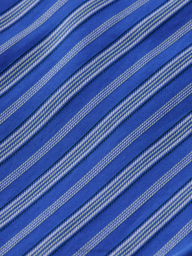 Scotch & Soda Kids Half-Elasticated Chino Shorts LP48HB810 Clothing Blue Stripe