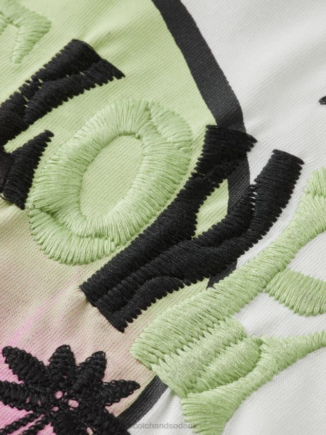 Scotch & Soda Kids Born To Love Artwork T-Shirt LP48HB742 Clothing Off White