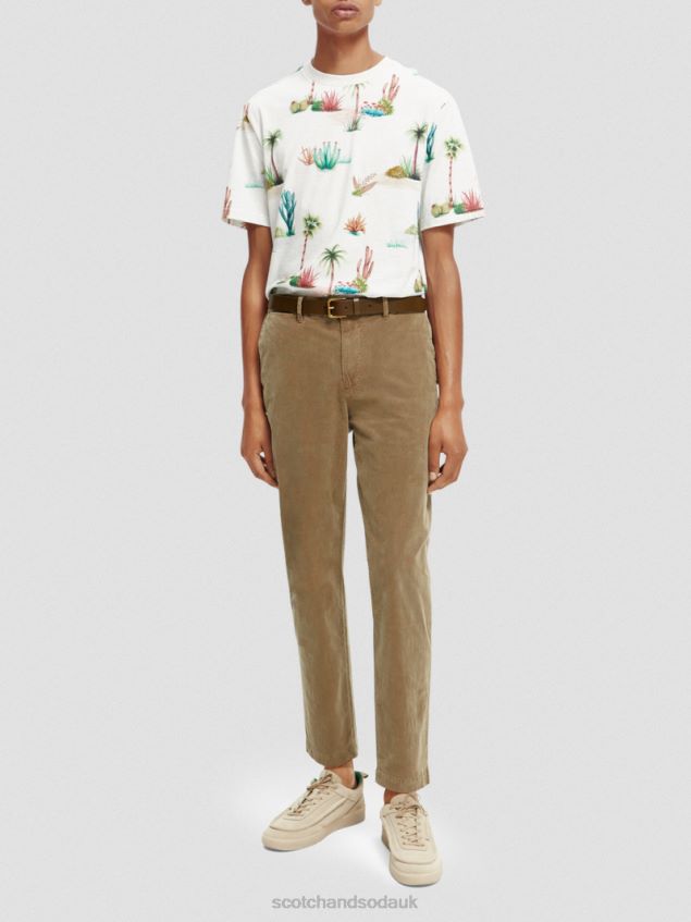 Scotch & Soda Men Leather Belt LP48HB721 Accessories Khaki