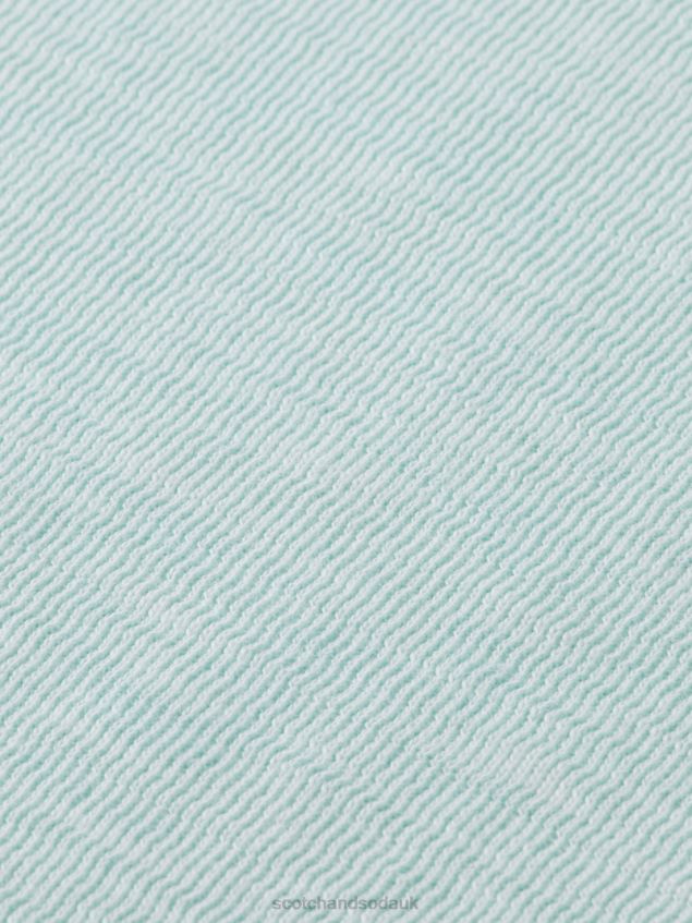 Scotch & Soda Men Garment-Dyed Crewneck Sweatshirt LP48HB537 Clothing Mint