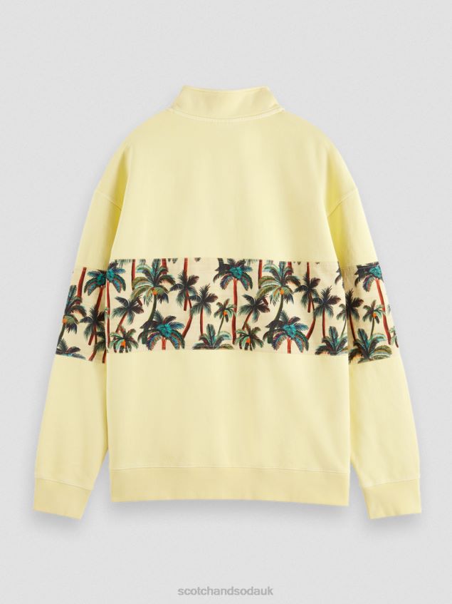 Scotch & Soda Men Garment-Dyed High-Neck Sweatshirt (Extended Sizes) LP48HB554 Clothing Banana