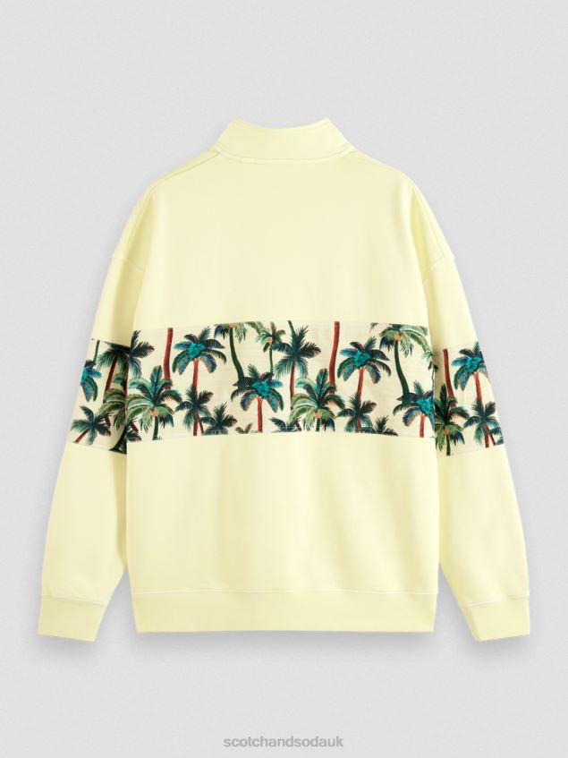 Scotch & Soda Men Garment-Dyed High-Neck Sweatshirt LP48HB534 Clothing Banana