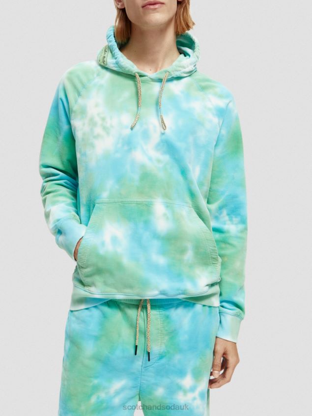 Scotch & Soda Men Organic Cotton Corduroy Hoodie LP48HB510 Clothing Combo X