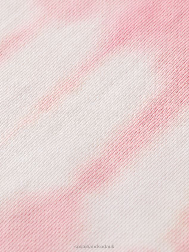 Scotch & Soda Men Relaxed Fit Tie-Dye Sweatshirt LP48HB545 Clothing Rose