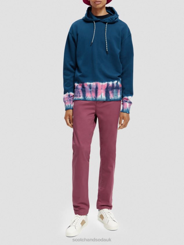 Scotch & Soda Men Tie-Dye Organic Cotton Hoodie LP48HB549 Clothing Combo A
