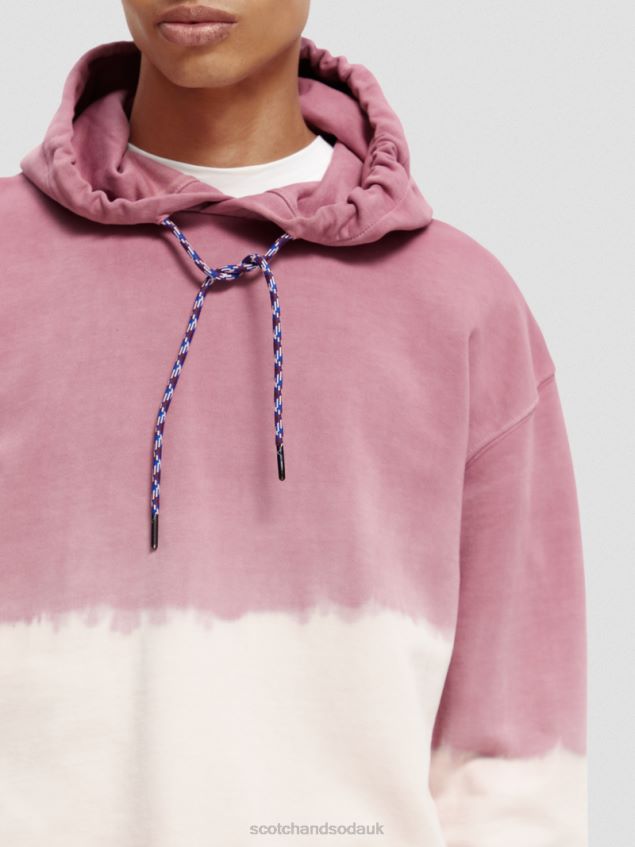 Scotch & Soda Men Tie-Dye Organic Cotton Hoodie LP48HB550 Clothing Combo D