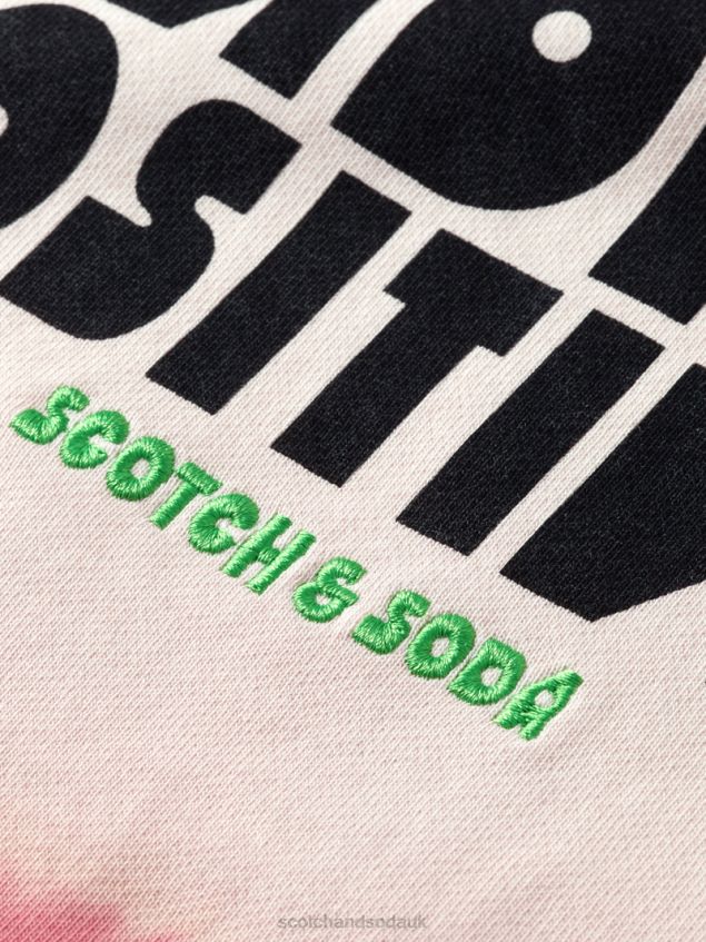 Scotch & Soda Men Tie-Dye Organic Cotton Hoodie LP48HB550 Clothing Combo D