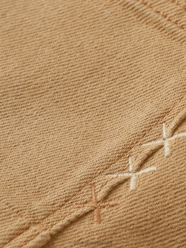 Scotch & Soda Men The Skim Super Slim Fit Garment-Dyed Jeans LP48HB580 Clothing Sand