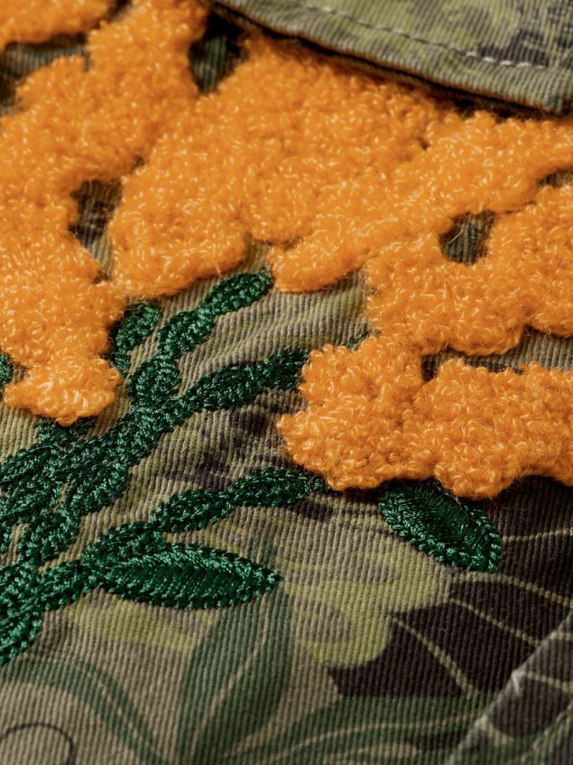 Scotch & Soda Men Embroidered Printed Army Field Jacket LP48HB571 Clothing Army Flower Aop