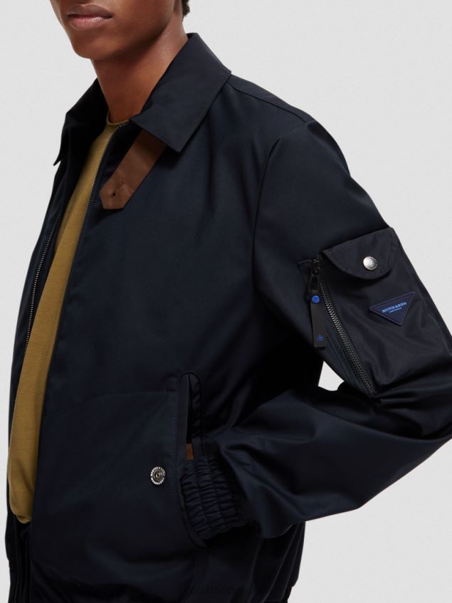 Scotch & Soda Men Herringbone Jacket LP48HB569 Clothing Night