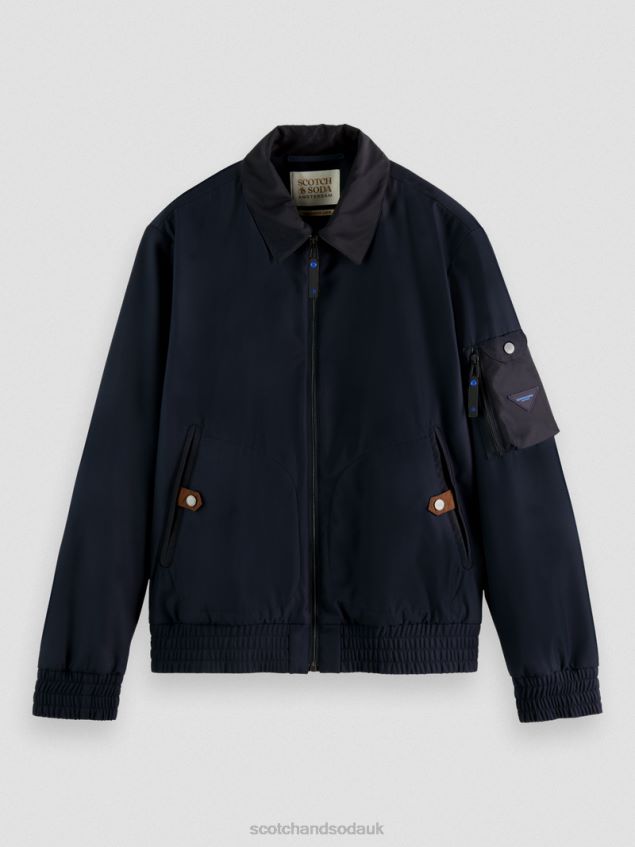 Scotch & Soda Men Herringbone Jacket LP48HB569 Clothing Night