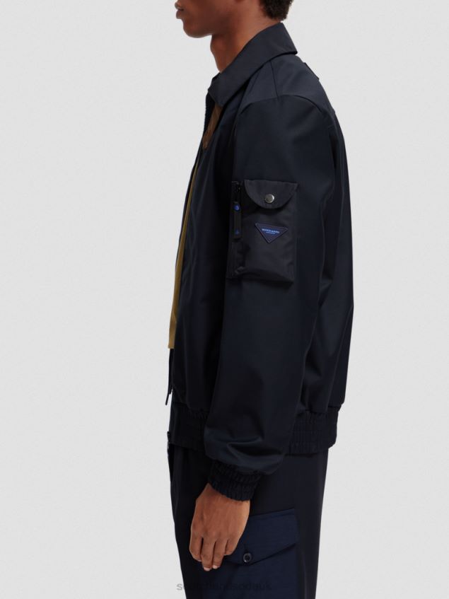 Scotch & Soda Men Herringbone Jacket LP48HB569 Clothing Night