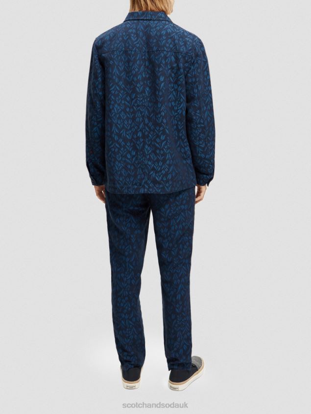 Scotch & Soda Men Jacquard Workwear Utility Jacket LP48HB570 Clothing Combo A