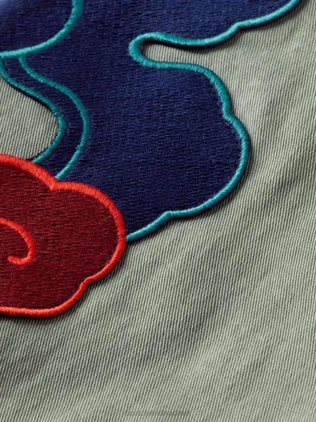 Scotch & Soda Men Patch Artwork Utility Jacket LP48HB575 Clothing Army