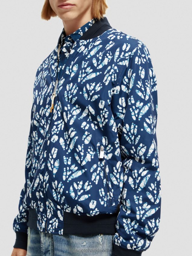 Scotch & Soda Men Printed Reversible Bomber Jacket LP48HB561 Clothing Combo D