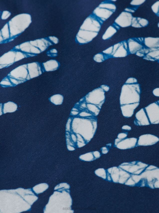 Scotch & Soda Men Printed Reversible Bomber Jacket LP48HB561 Clothing Combo D