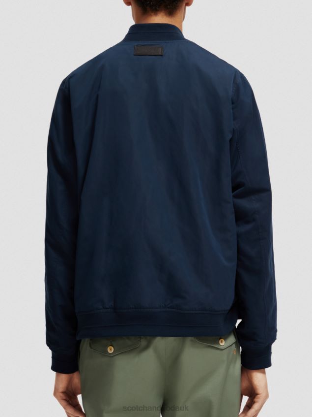 Scotch & Soda Men Reversible Bomber Jacket LP48HB573 Clothing Navy/Army Flower Aop