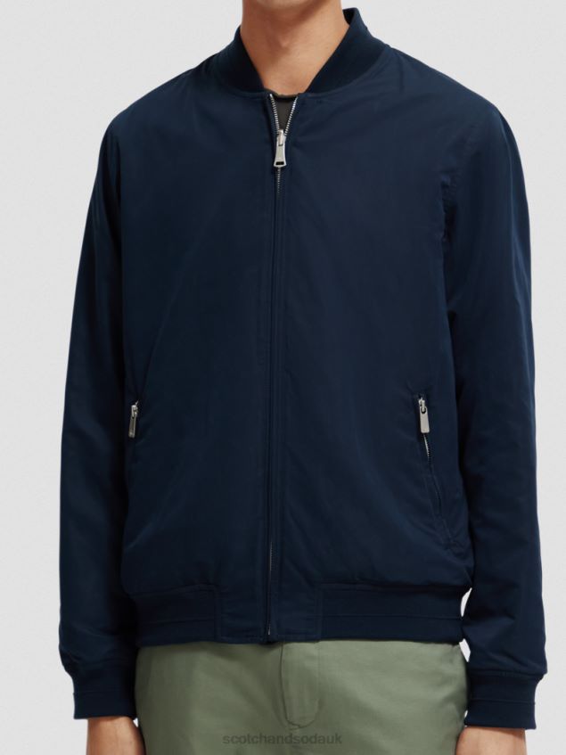 Scotch & Soda Men Reversible Bomber Jacket LP48HB573 Clothing Navy/Army Flower Aop
