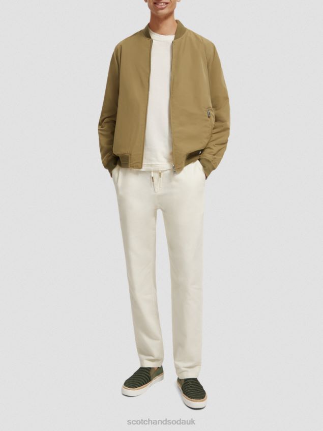 Scotch & Soda Men Reversible Bomber Jacket LP48HB574 Clothing Khaki