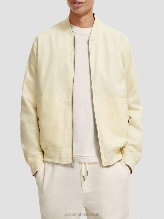 Scotch & Soda Men Reversible Bomber Jacket LP48HB574 Clothing Khaki