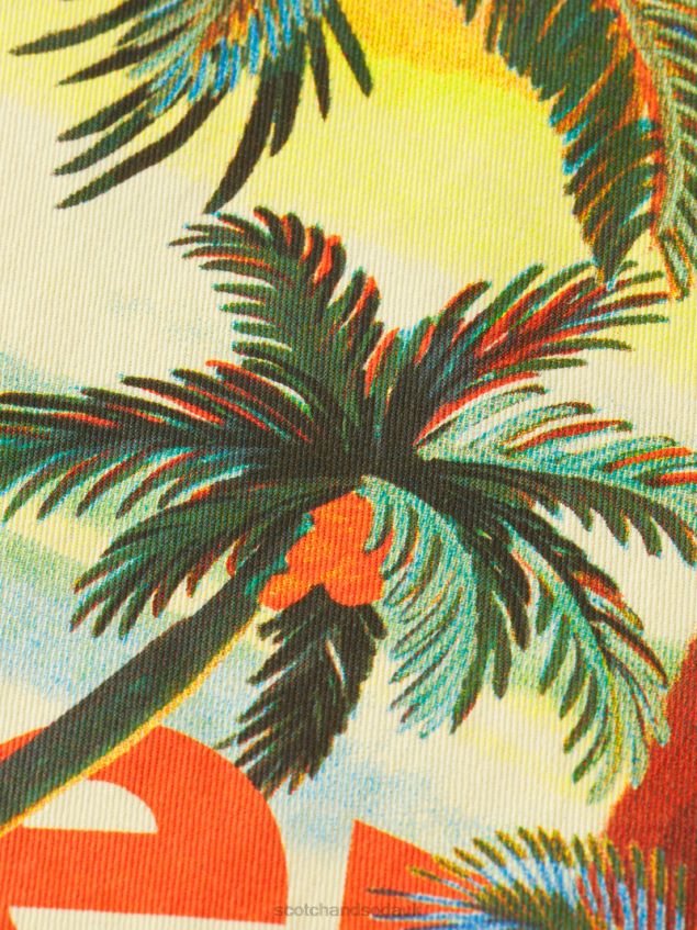 Scotch & Soda Men Reversible Bomber Jacket LP48HB574 Clothing Khaki