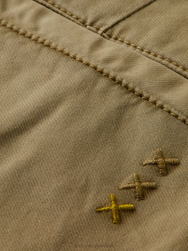 Scotch & Soda Men Mott Garment-Dyed Super-Slim Fit Chino LP48HB497 Clothing Khaki