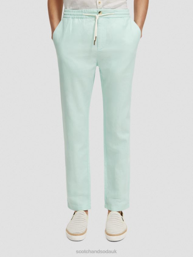 Scotch & Soda Men Warren Straight Leg Linen-Blended Jogger LP48HB479 Clothing Bay