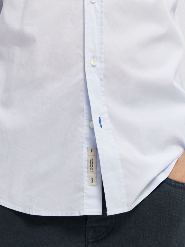 Scotch & Soda Men Essential Organic Slim Fit Shirt LP48HB311 Clothing Blue