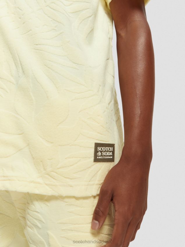 Scotch & Soda Men Printed Jacquard Camp Shirt LP48HB344 Clothing Banana