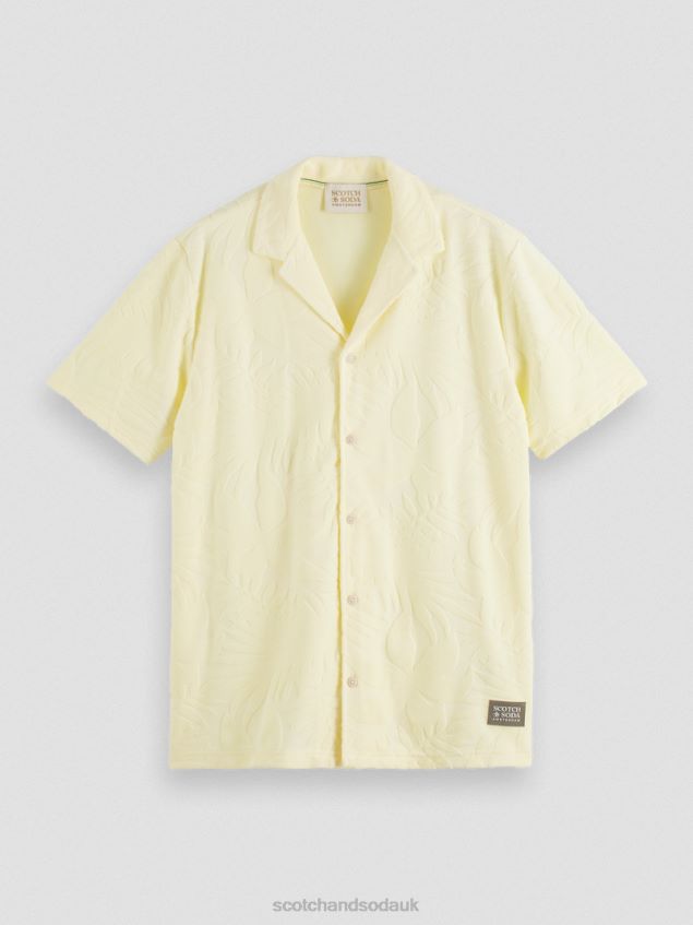 Scotch & Soda Men Printed Jacquard Camp Shirt LP48HB344 Clothing Banana