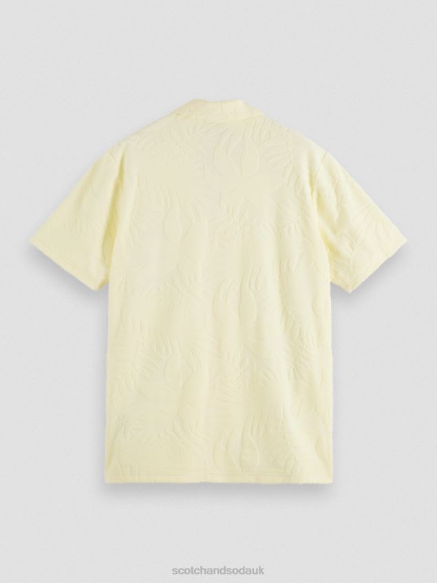 Scotch & Soda Men Printed Jacquard Camp Shirt LP48HB344 Clothing Banana