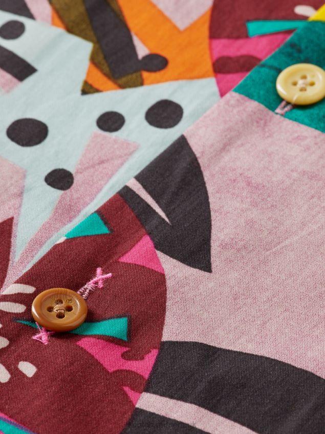 Scotch & Soda Men Printed Short-Sleeved Camp Shirt LP48HB285 Clothing Combo A