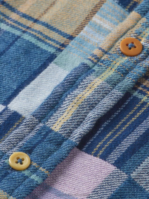 Scotch & Soda Men Regular Fit Checked Flannel Shirt LP48HB302 Clothing Combo C