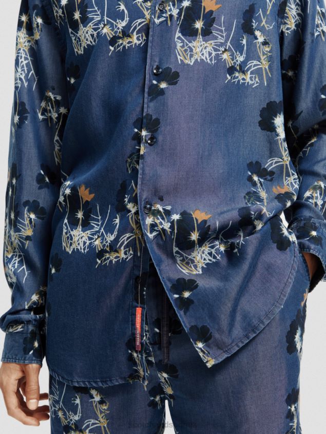 Scotch & Soda Men Regular Fit Printed Shirt LP48HB308 Clothing Combo A