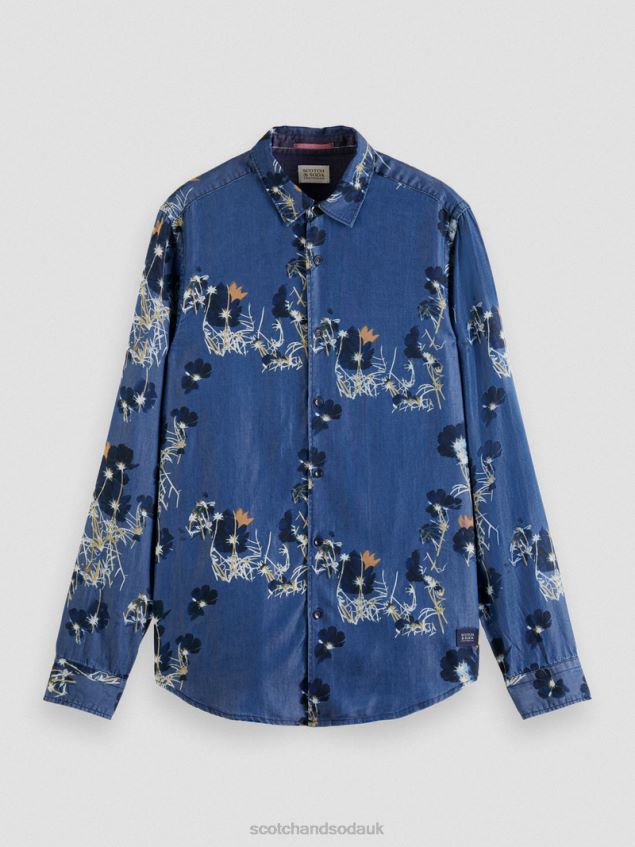 Scotch & Soda Men Regular Fit Printed Shirt LP48HB308 Clothing Combo A