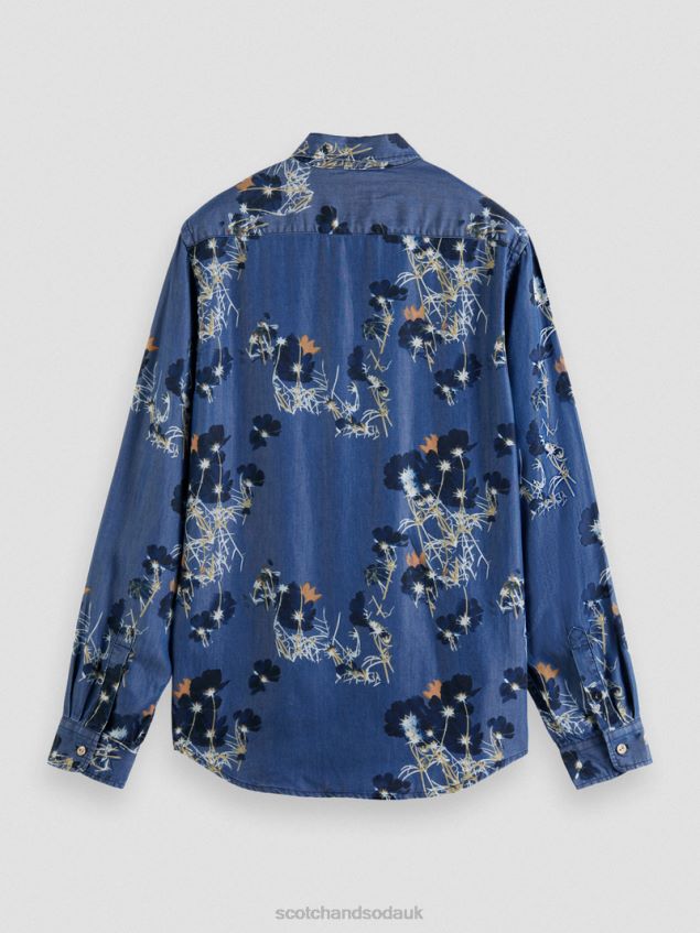 Scotch & Soda Men Regular Fit Printed Shirt LP48HB308 Clothing Combo A