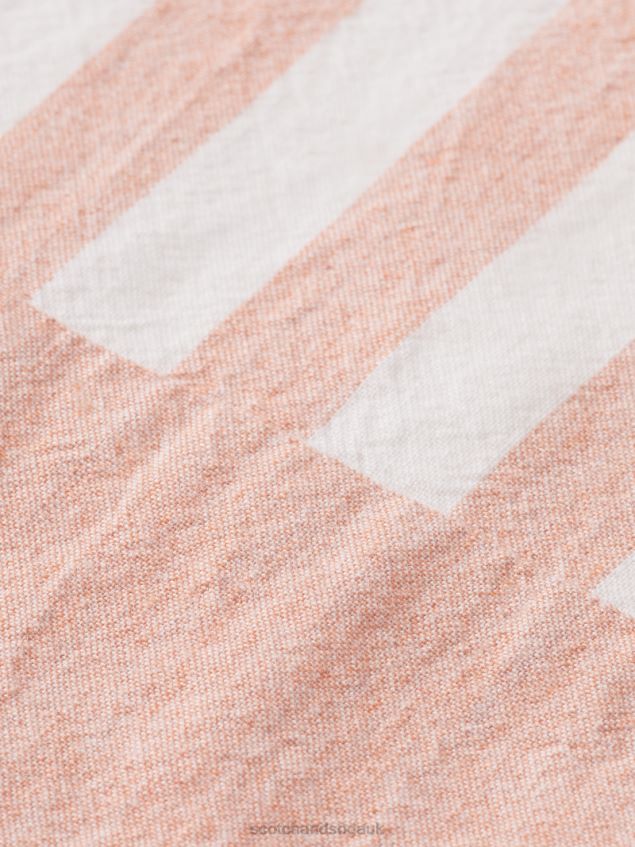 Scotch & Soda Men Relaxed Fit Lightweight Mixed Chambray Shirt LP48HB315 Clothing Cerise