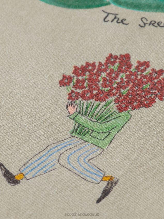 Scotch & Soda Men Relaxed Fit Printed Organic Cotton Shirt LP48HB298 Clothing Combo A