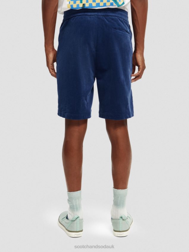 Scotch & Soda Men Relaxed Fit Corduroy Organic Cotton Shorts LP48HB596 Clothing Marine
