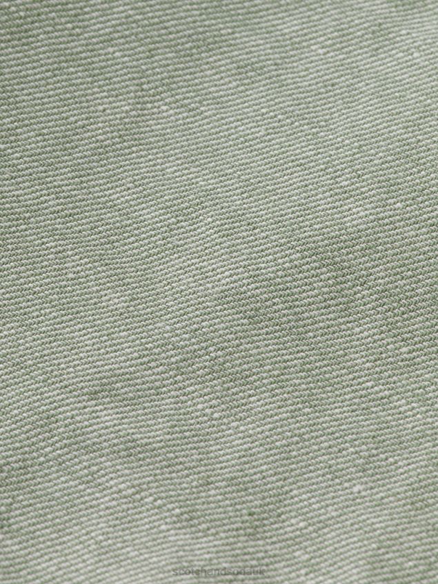 Scotch & Soda Men The Fave Linen-Blended Bermuda Shorts LP48HB600 Clothing Army